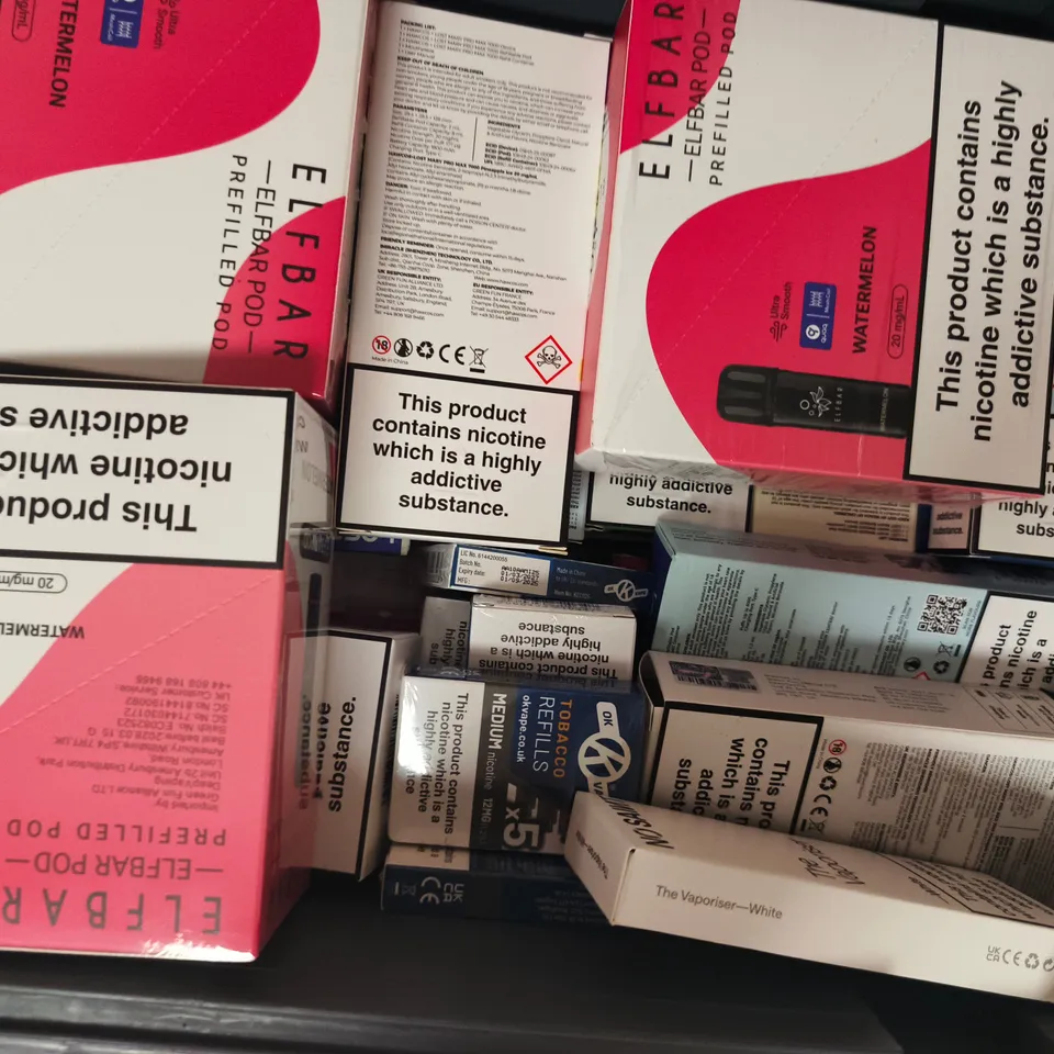 APPROXIAMTELY 12 ASSORTED VAPING PRODUCTS - COLLECTION ONLY