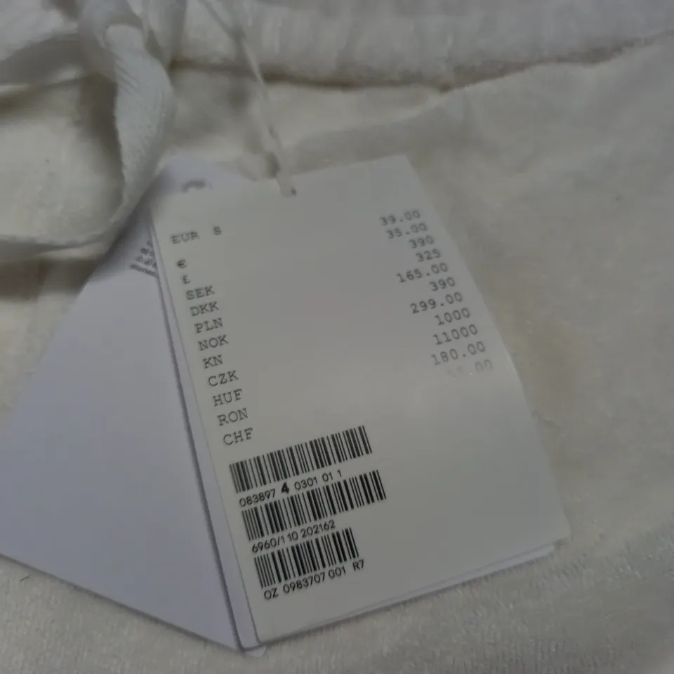 & OTHER STORIES WHITE FLANNEL SHORTS - EUR S