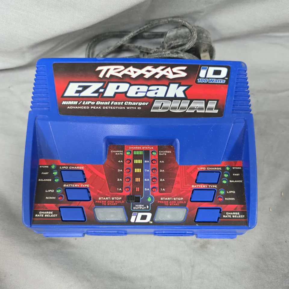 TRAXXAS EZ-PEAK DUAL CHARGER – NIMH/LIPO RC BATTERY CHARGER (BOXED)