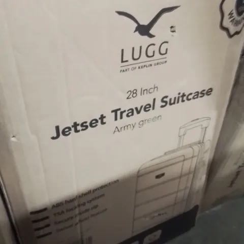 BOXED LUGG 28INCH JETSET TRAVEL SUITCASE ARMY GREEN