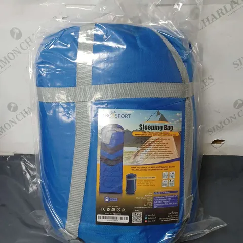 ABCOSPORT SINGLE SLEEPING BAG IN NAVY
