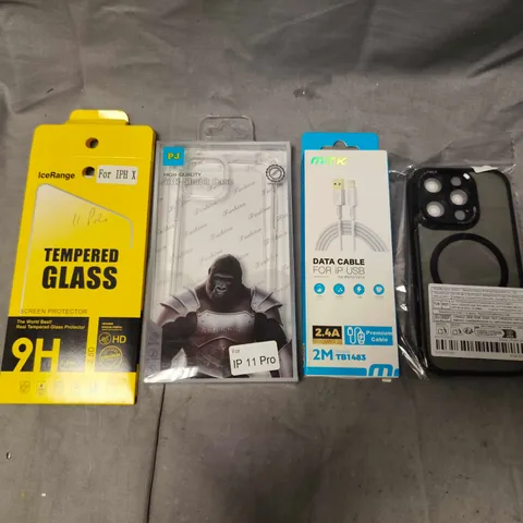 APPROXIMATELY 15 ASSORTED HOUSEHOLD ITEMS TO INCLUDE M.TK DATA CABLE, VARIOUS CABLES, ETC