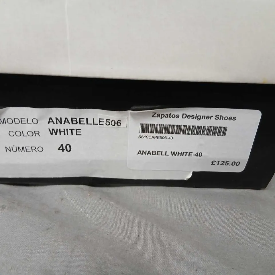 CAPOLLINI ANABELLE WHITE SANDALS – UK 7 (EU 40)