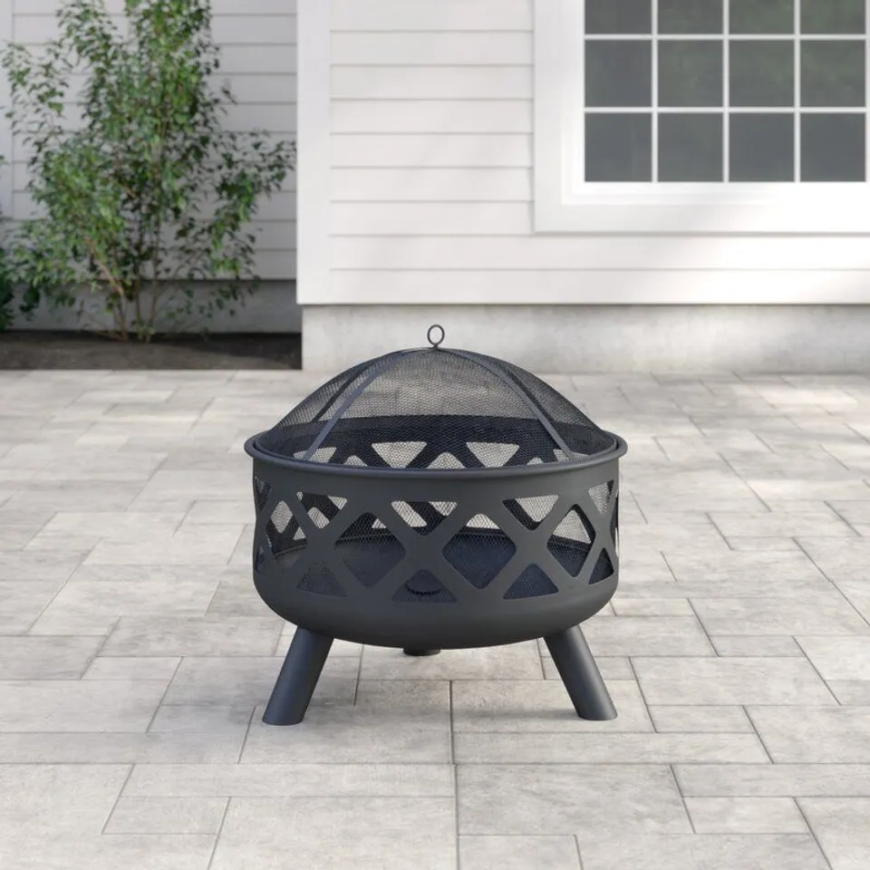 BOXED STEEL FIRE PIT