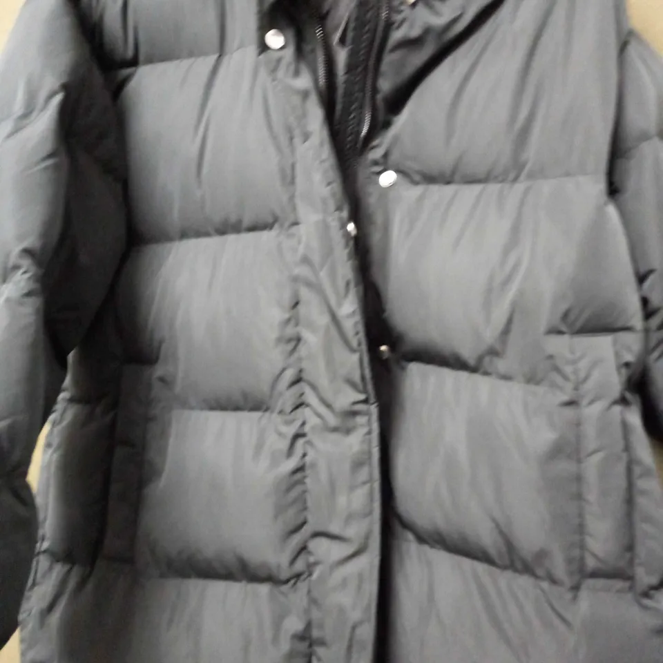 SUPERDRY PADDED HOODED COAT IN BLACK - UK XL