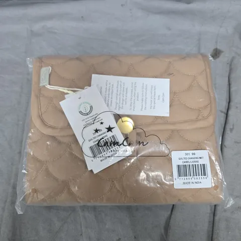 CAMCAM QUILTED CHANGING MAT – BEIGE, MADE IN INDIA