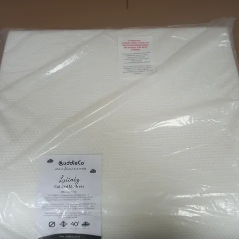 BAGGED CUDDLECO LULLABY COT BED MATTRESS - 140X170X7CM