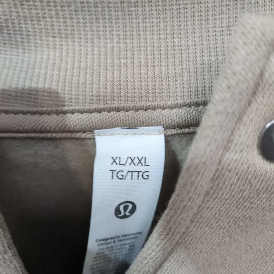LULULEMON BEIGE JACKET, UK XL