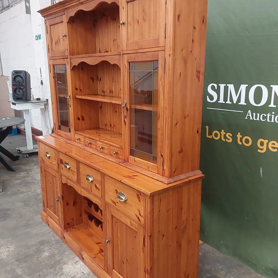DESIGNER LARGE SOLID PINE WELSH DRESSER UNIT