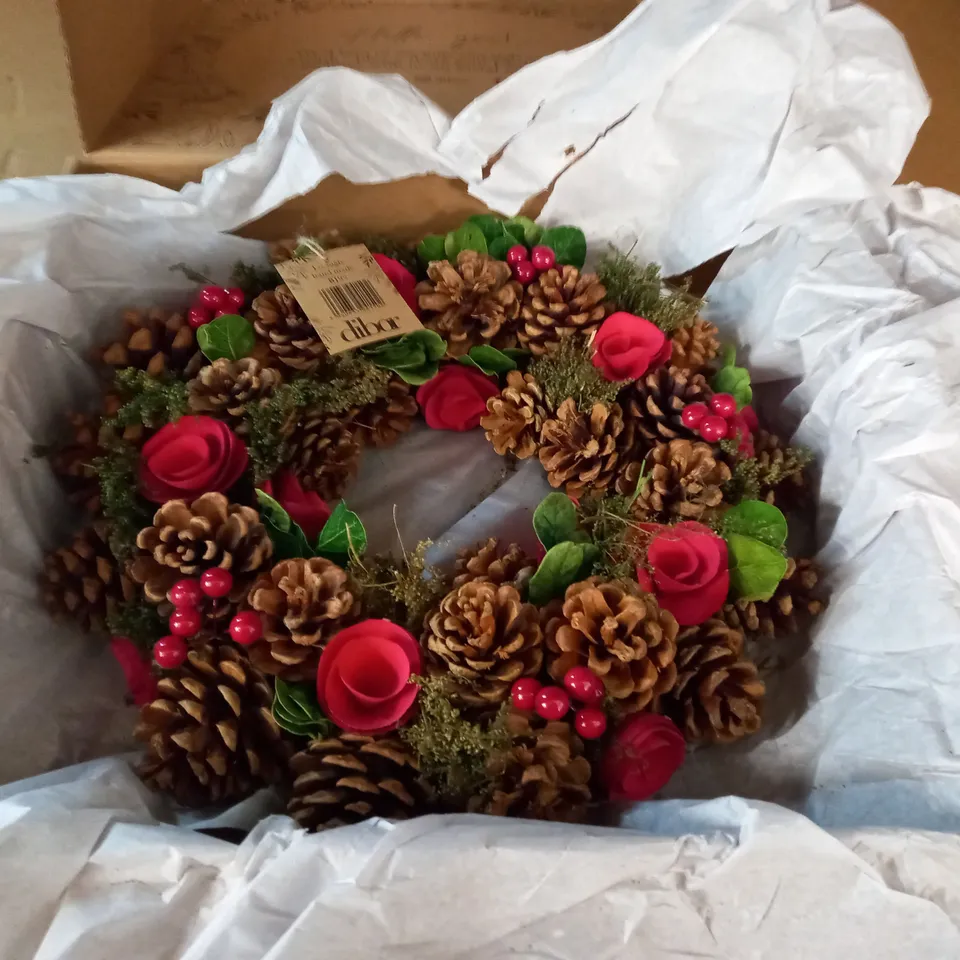 BOXED DIBOR CHRISTMAS WREATH