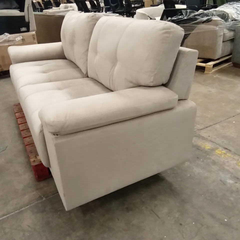 KANSAS 3 SEATER SOFA, CHAMPAGNE CLASSIC VELVET 