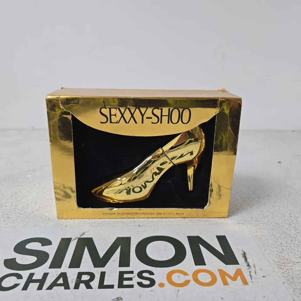 SEXXY-SHOO HIGH HEEL PERFUME BOTTLE – GOLD BOX 100ml