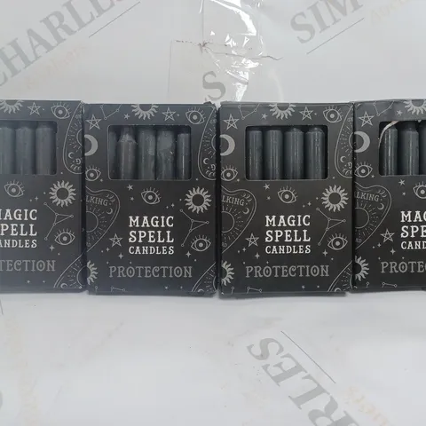 BOX OF 4 PACKS OF GRINDSTORE MAGIC SPELL CANDLES BLACK 12PCS EACH