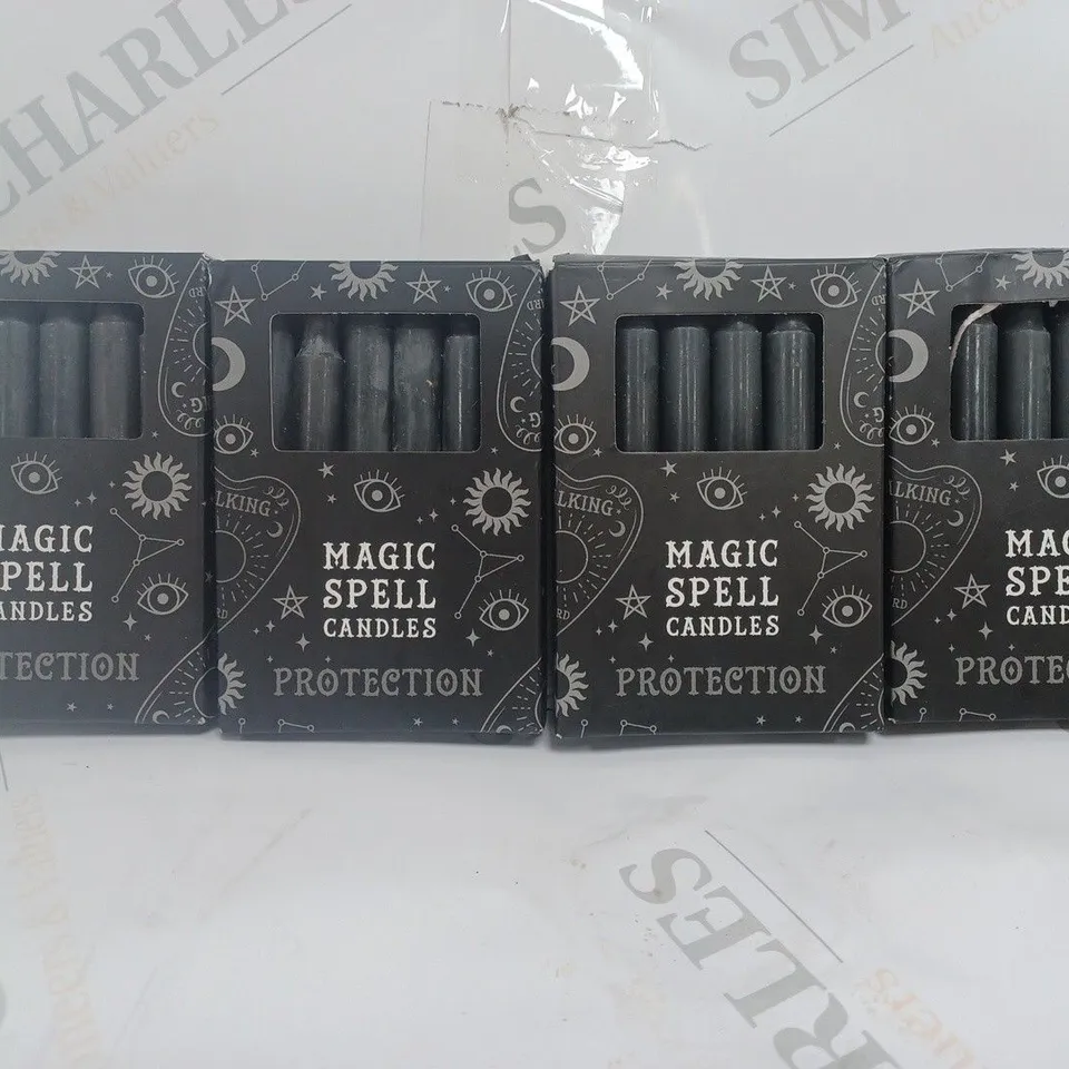 BOX OF 4 PACKS OF GRINDSTORE MAGIC SPELL CANDLES BLACK 12PCS EACH