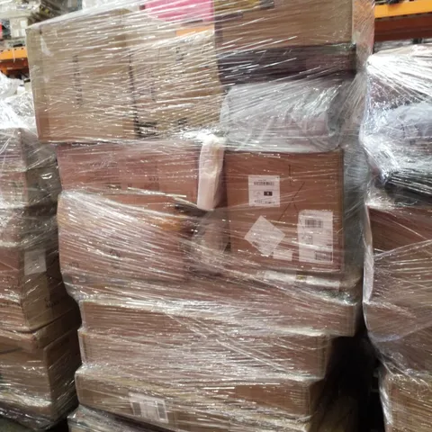 PALLET CONTAINING ASSORTED PRODUCTS INCLUDING PLAYPEN, DOUBLE PULL OUT TRASH CAN & SUNLOUNGER