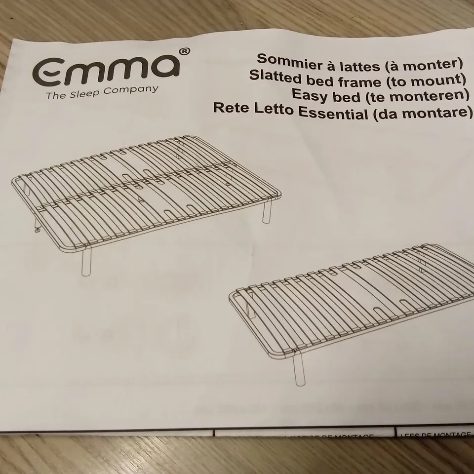 BRAND NEW BOXED EMMA SLATTED BED FRAME - 150 x 200 KING SIZE (1 BOX)