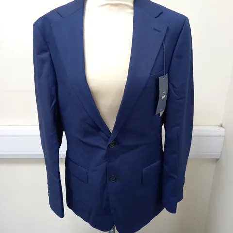 MOSS STRETCH BLUE SUIT JACKET - 38 R