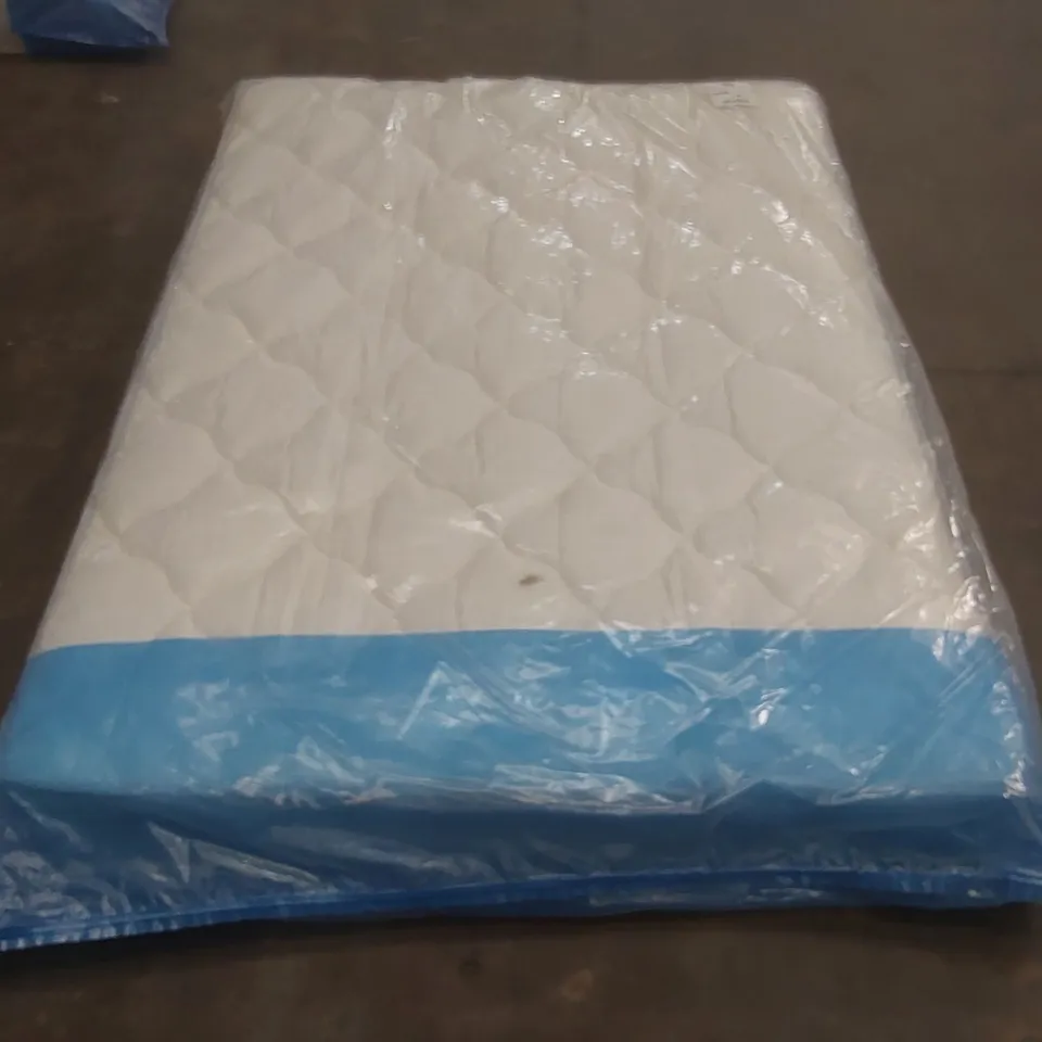 QUALITY BAGGED DOUBLE 135cm AIRSPRUNG LUXURY QUILTED MEDIUM MATTRESS RRP £229