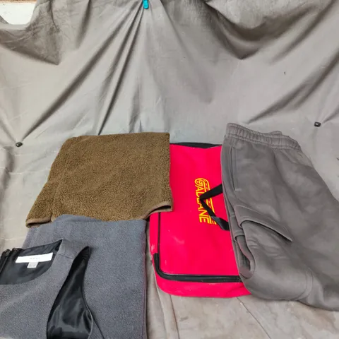 APPROXIMATELY 20 ASSORTED CLOTHING PRODUCTS IN VARIOUS STYLES & SIZES TO INCLUDE PANTS, T-SHIRTS, DRESSES ETC
