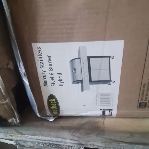 BOXED OUTBACK MERCURY STAINLESS STEEL 6 BURNER HYBRID BBQ