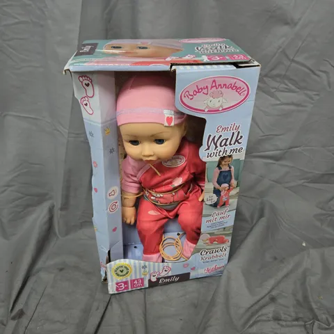 BABY ANNABELLE EMILY DOLL – CRAWLS & WALKS WITH ME – BOXED