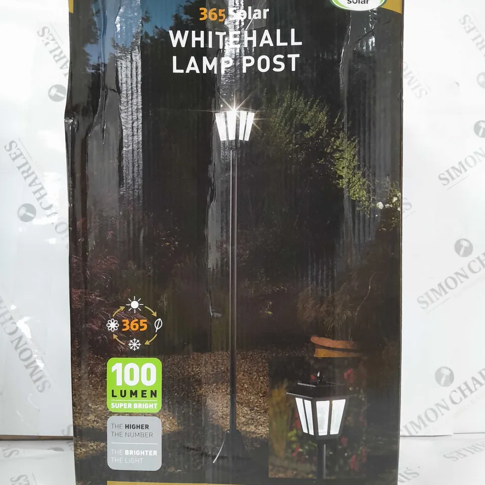 BOXED WHITEHALL SOLAR LAMP POST RRP £44.99