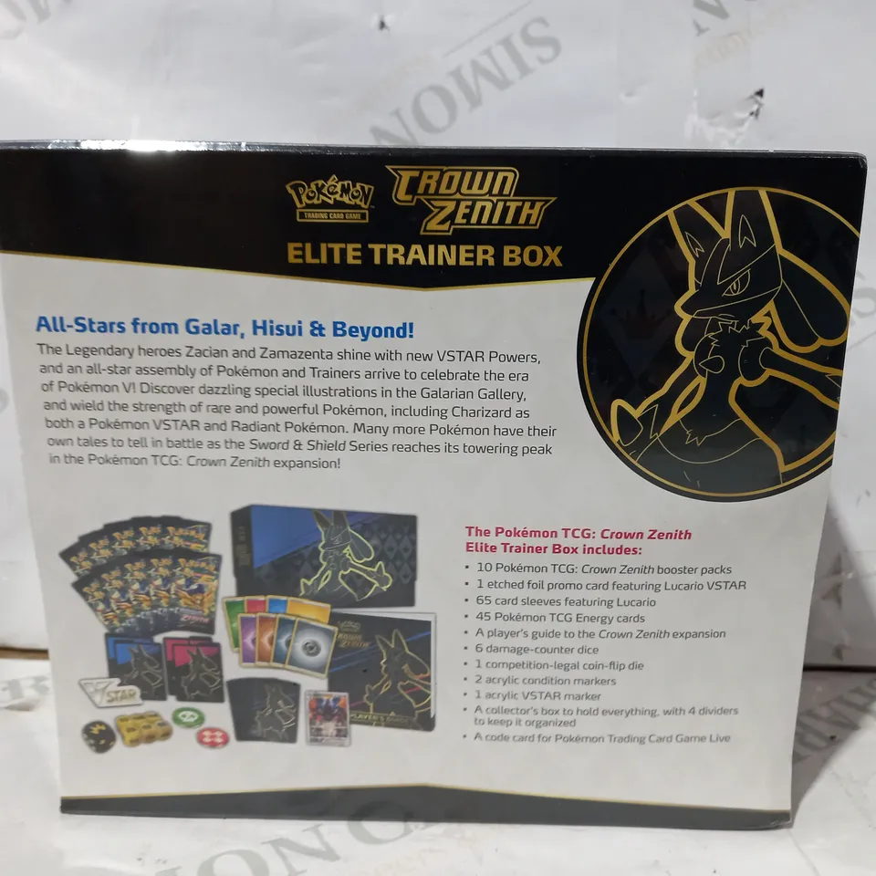POKÉMON CROWN ZENITH ELITE TRAINER BOX