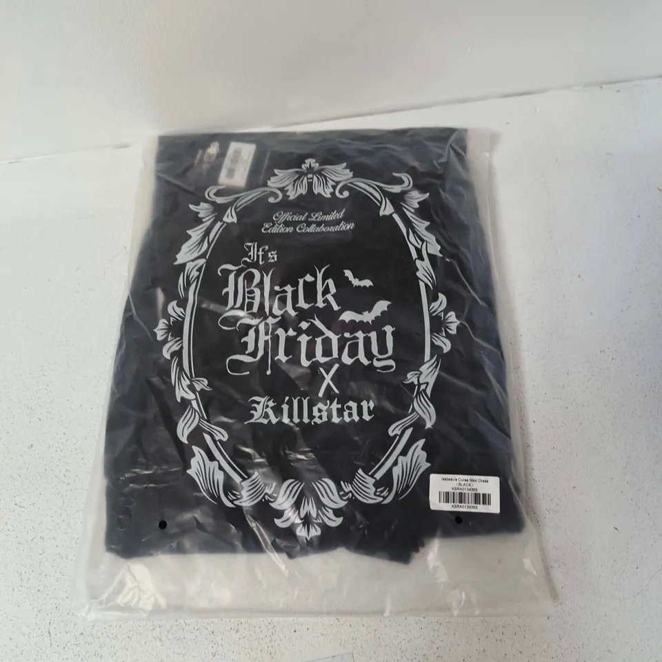 BRAND NEW BAGGED KILLSTAR ISABEAUS CURSE MAXI DRESS IN BLACK - S