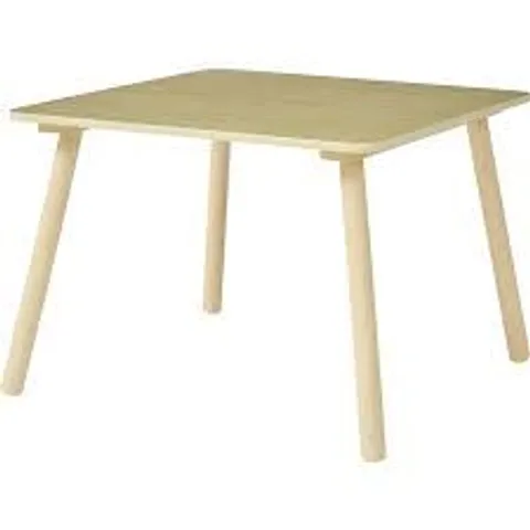 BOXED LIBERTY HOUSE TOYS KIDS 2 SEATER TABLE NATURAL WOOD (1 BOX)