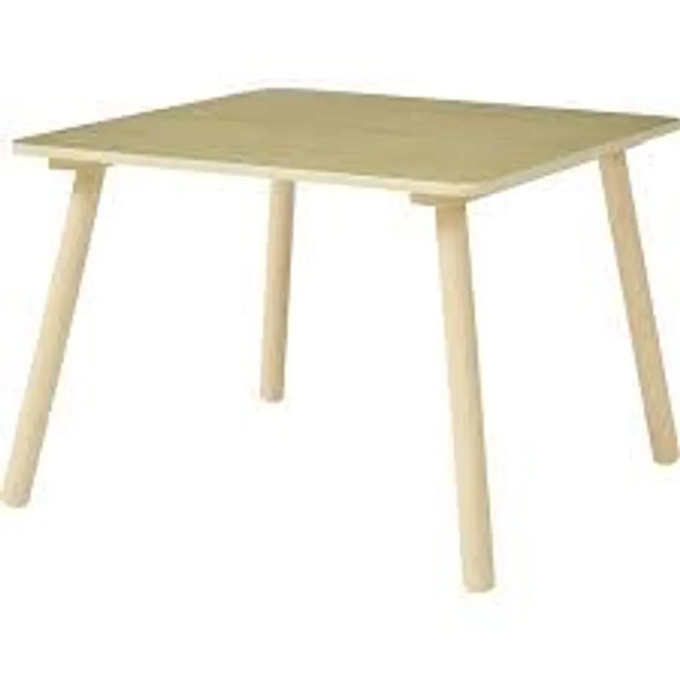 BOXED LIBERTY HOUSE TOYS KIDS 2 SEATER TABLE NATURAL WOOD (1 BOX)