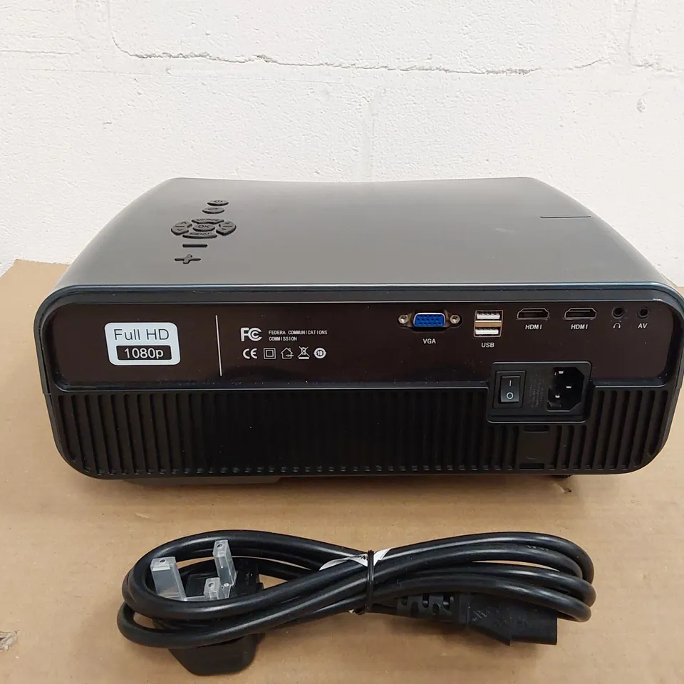 BOXED CAIWEI A12 AB DIGITAL LED PROJECTOR - MISSING REMOTE (1 BOX)