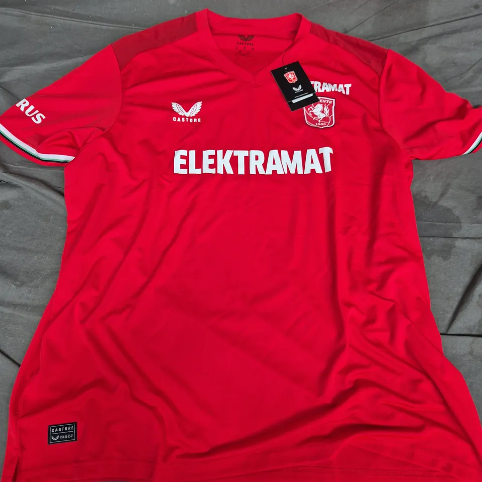 FC TWENTE HOME FOOTBALL SHIRT 2024/25 – MENS 3XL (CASTORE) RED