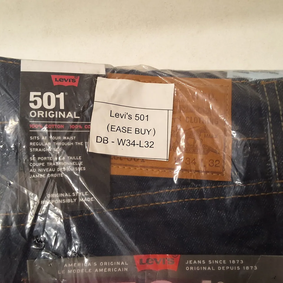 LEVI'S 501 ORIGINAL JEANS – MEN'S DENIM, UK 34 (W34-L32)
