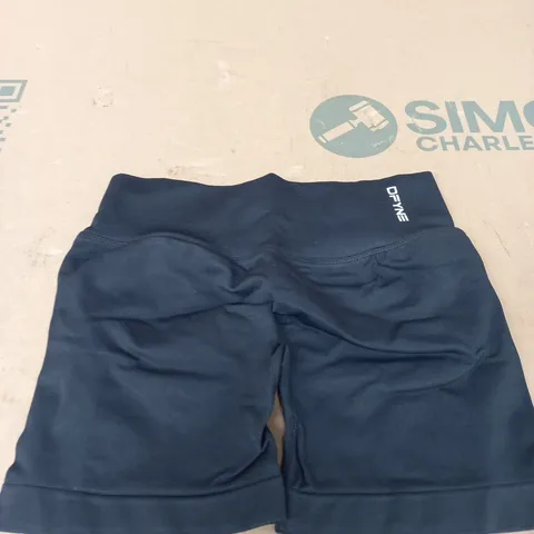 DFYNE NAVY ATHLETIC SHORTS – 90% NYLON 10% ELASTANE, MEDIUM 