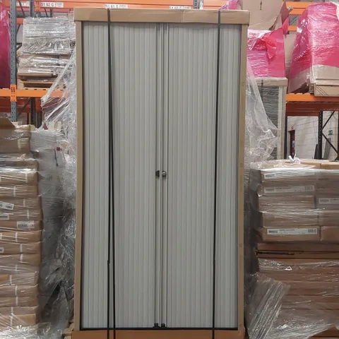BRAND NEW BISLEY ESSENTIALS 2 DOOR TAMBOUR CUPBOARD - BLACK
