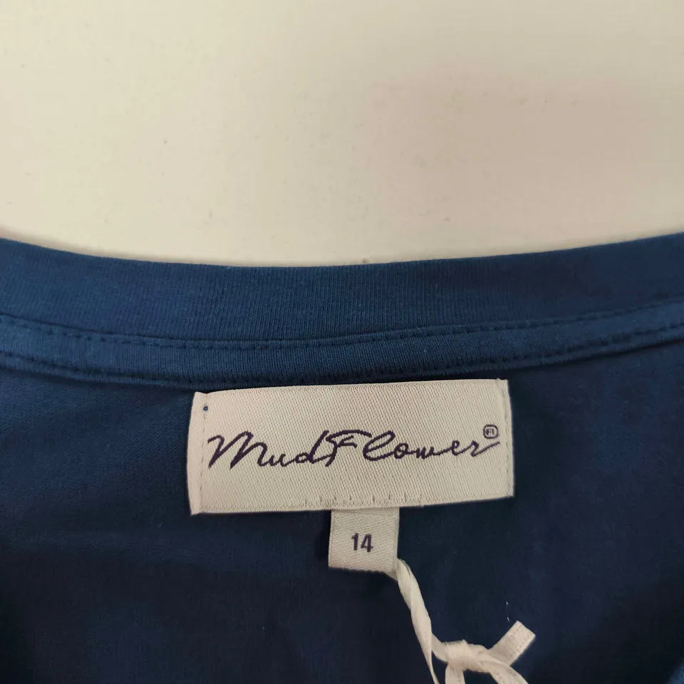 MUDFLOWER BLUE WOMEN'S TOP – UK SIZE 14