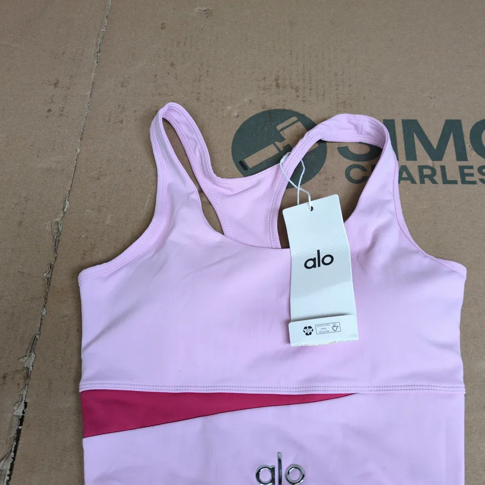 ALO YOGA SPORTS BRA – PINK SIZE S
