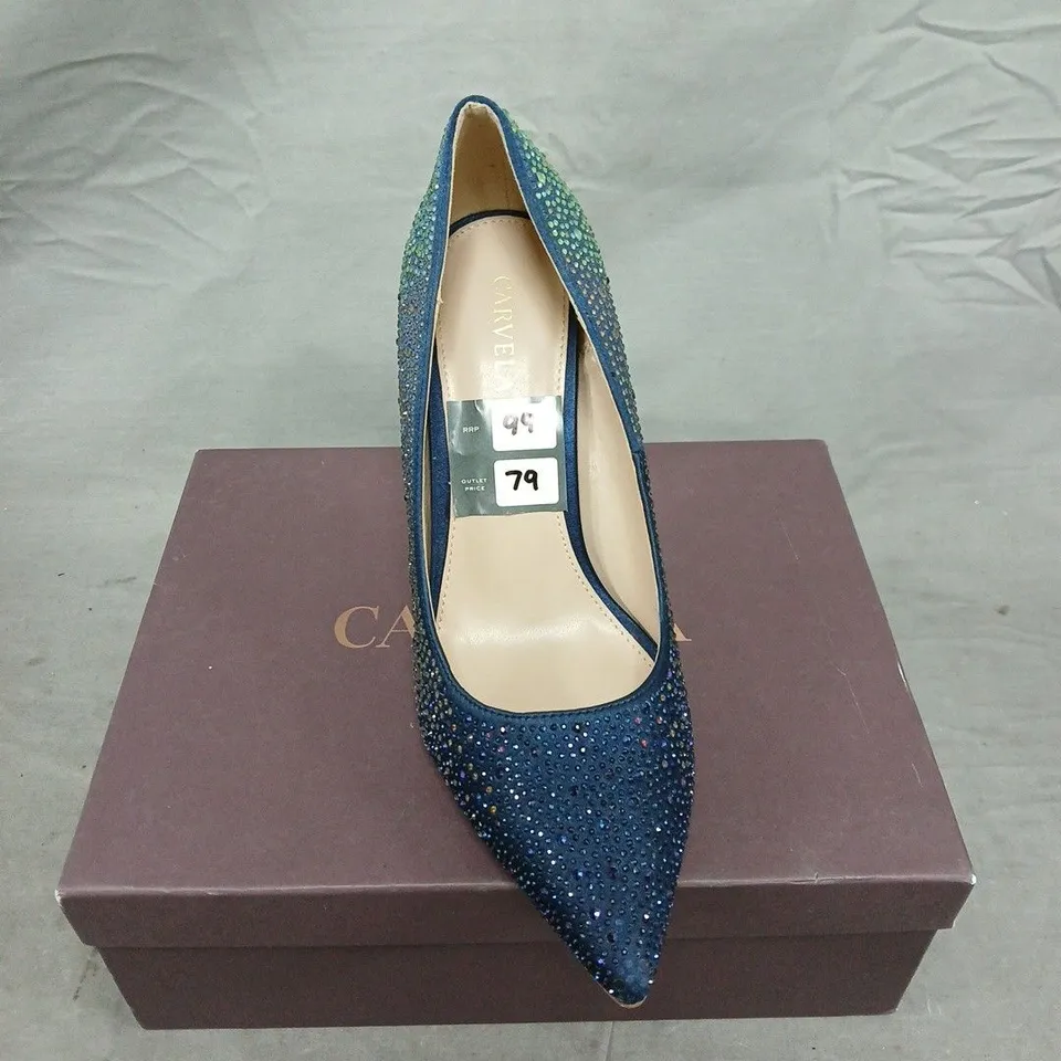 BOXED PAIR OF CARVELA LOVEBIRD OCCASION SHOES - 6