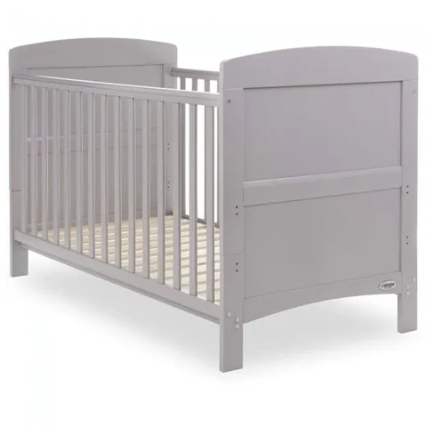 BOXED OBABY GRACE COT BED - WARM GREY (1 BOX)