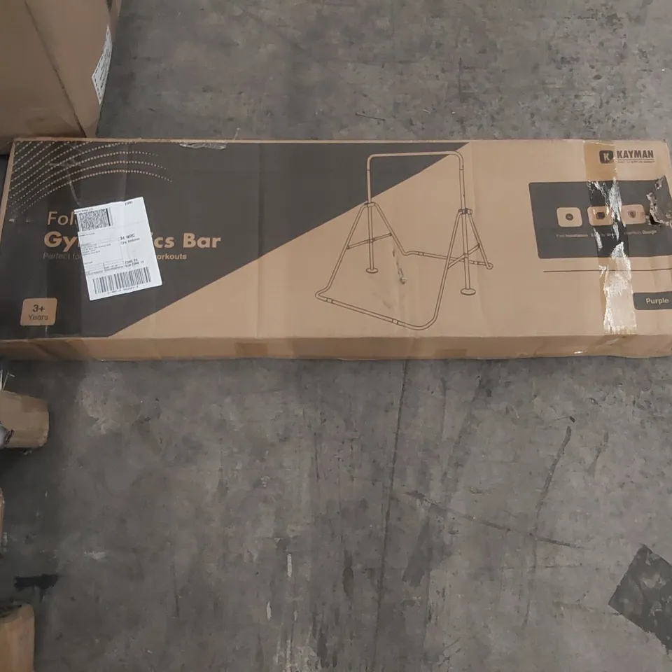 BOXED KAYMAN FOLDING GYMNASTICS BAR