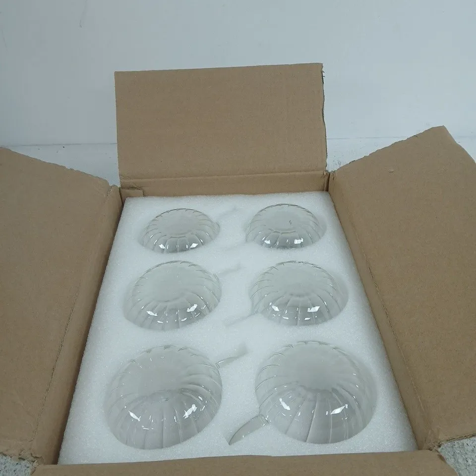 6 RIBBED TUMBLERS SET BOXED