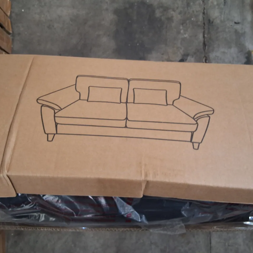 BOXED 180.3CM PILLOW TOP ARMS SOFA - GREY