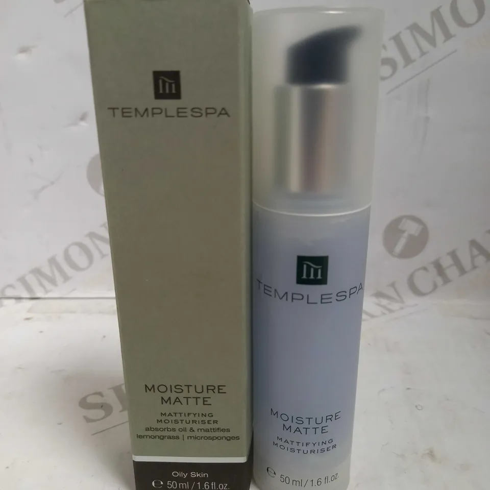 TEMPLESPA MOISTURE MATTE MOISTURISER 50ML