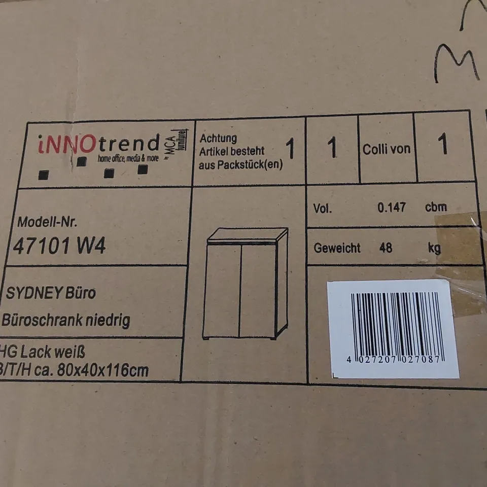 BOXED SYDNEY 2-DOOR CABINET (1 BOX)