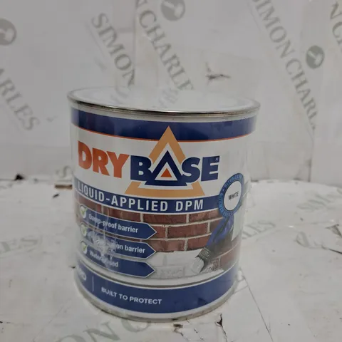 DRYBASE DAMP PROOF PAINT (1 L, WHITE) - DAMP PROOFING MEMBRANE FOR INTERIOR & EXTERIOR WALLS AND FLOORS. WATERPROOF PAINT. - COLLECTION ONLY