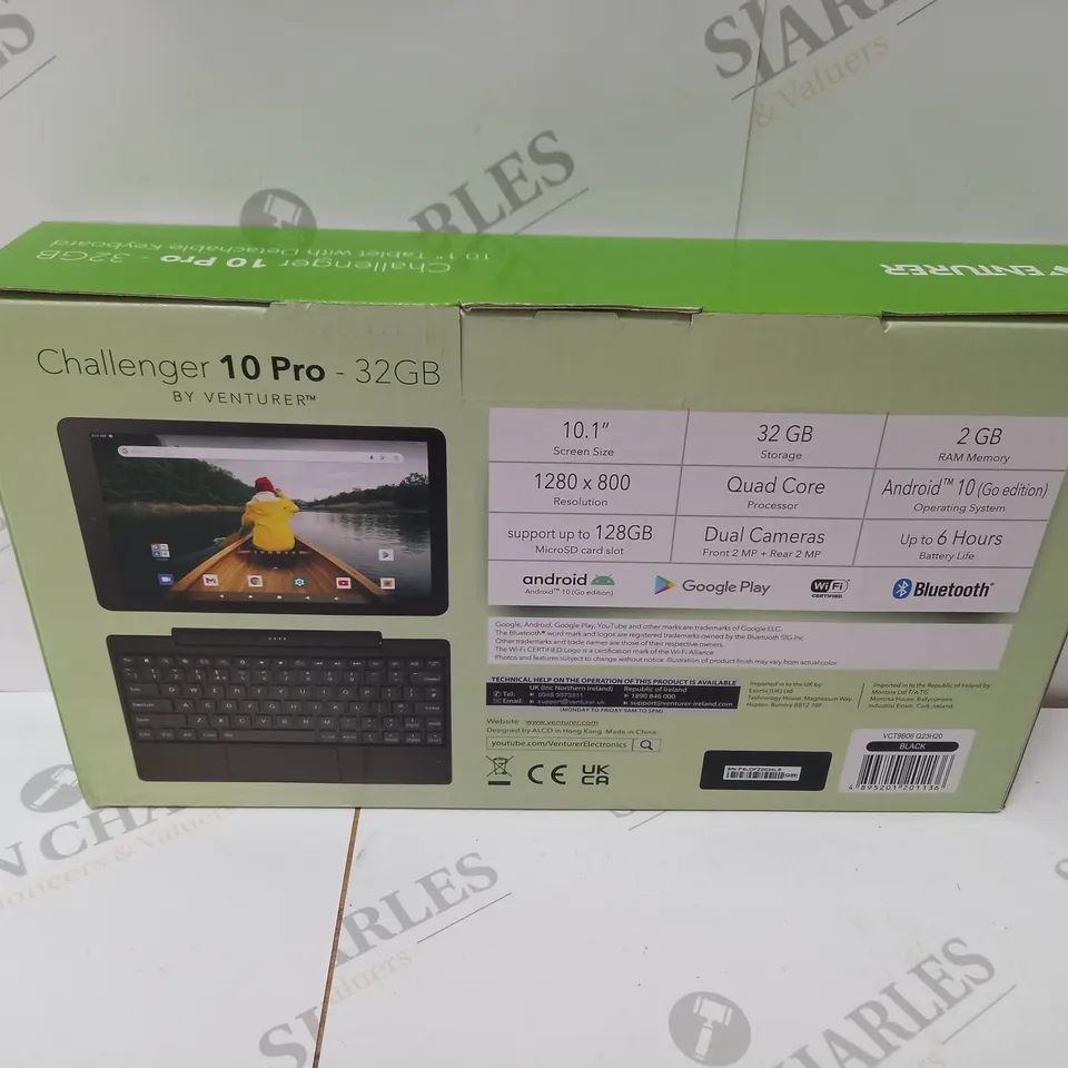 BRAND NEW BOXED VENTURER 10.1" TABLET WITH DETACHABLE KEYBOARD