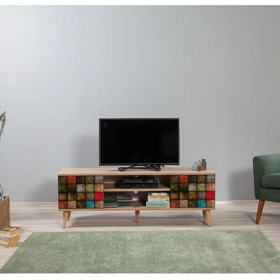 BOXED ABBERVILLE TV STAND UPTO 58" (3 BOXES)