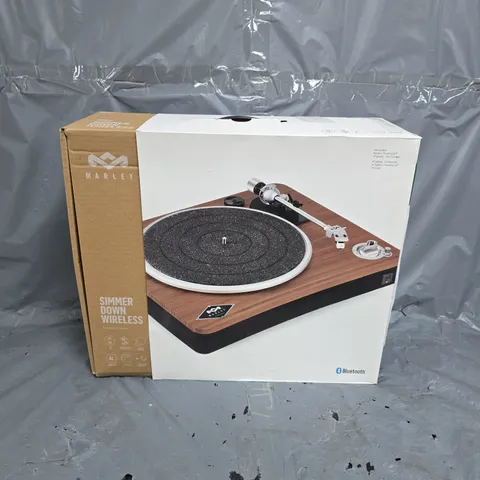 BOXED MARLEY SIMMER DOWN WIRELESS TURNTABLE LT-4122