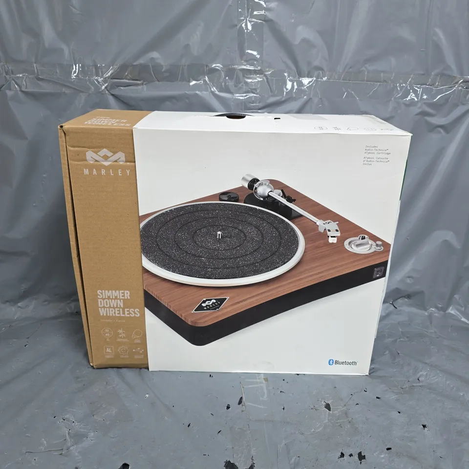 BOXED MARLEY SIMMER DOWN WIRELESS TURNTABLE LT-4122