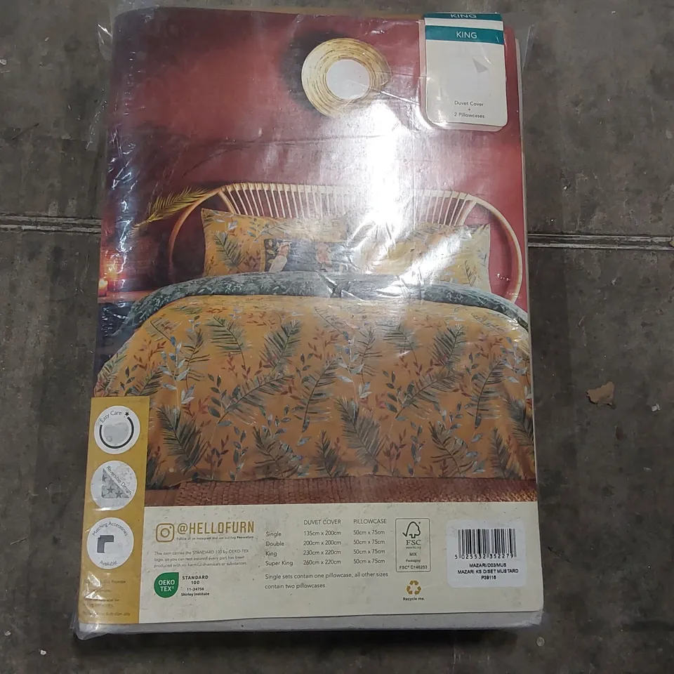 BAGGED MAZARI DUVET COVER SET - KING SIZE